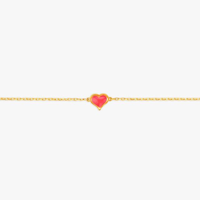 Striking Red Heart Bracelet for Kids,,hi-res image number null