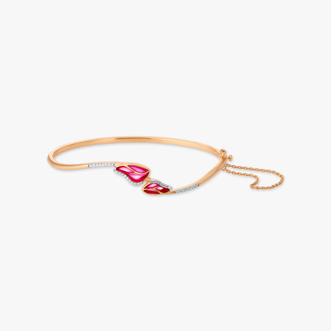Butterfly Flutter Diamond Bangle