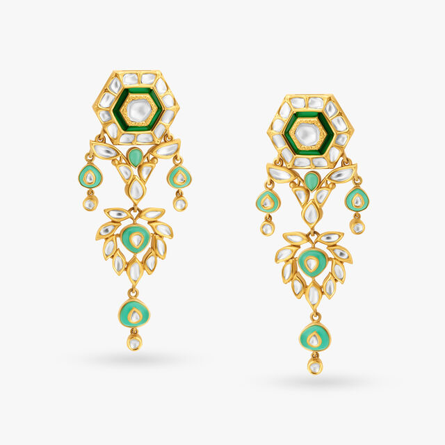 Intricate Kundan Polki Necklace Set,,hi-res image number null