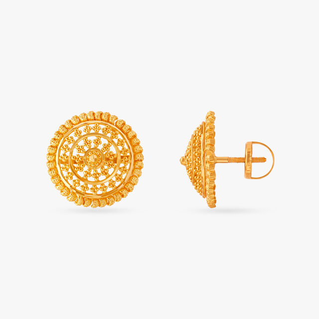 Dainty Rawa Work Stud Earrings,,hi-res image number null