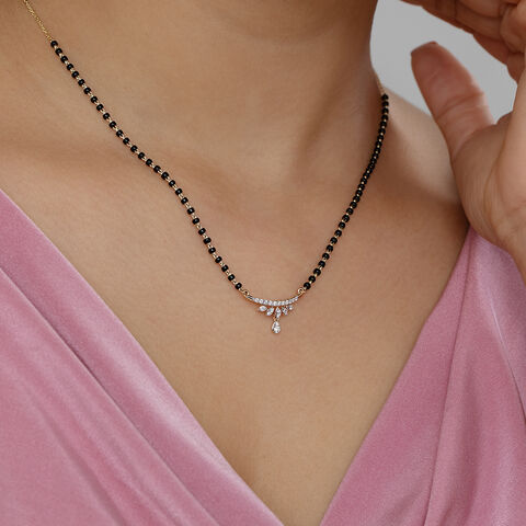 Dewdrop Elegance Gold and Diamond Mangalsutra
