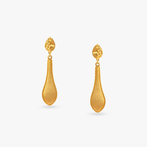 Refined Grace Gold Drop Earrings
