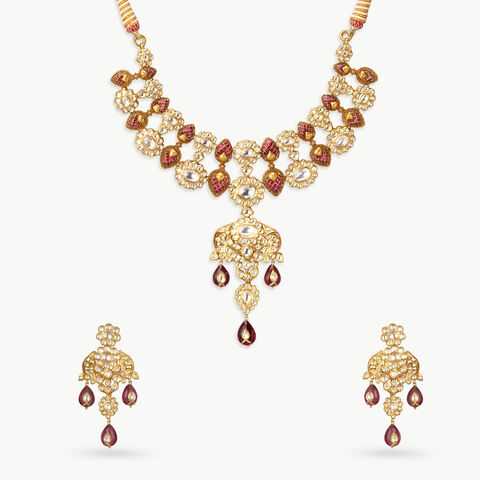 Royal Opulent Gold Necklace Set