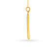 Gripping Rectangular Gold Pendant For Men,,hi-res image number null