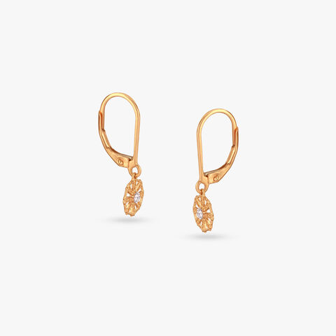 Twinkle Wheel Diamond Hoop Earrings for Kids
