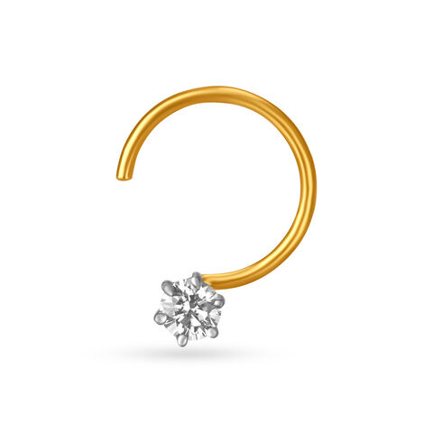 Sublime Gold and Diamond Nose Pin