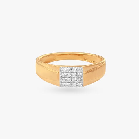 Stacked Gleam Diamond Ring for Men