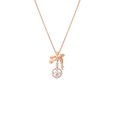 Knot-inspired 14kt Rose Gold Pendant with Chain,,hi-res image number null