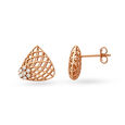 Ravishing Jali Work Diamond Stud Earrings,,hi-res image number null