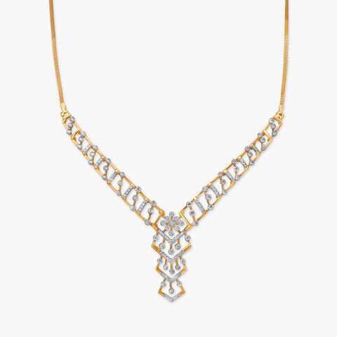 Edgy Glam Diamond Necklace Set