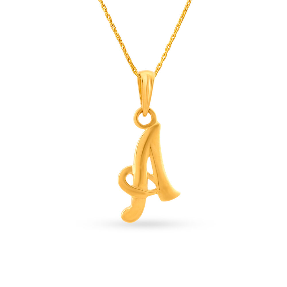 Tanishq letter outlet pendant