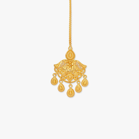 Plume Crown Gold Maang Tikka