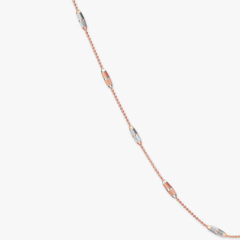 Oval Capsule Gold Chain