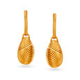 Textured Oval Drop Earrings,,hi-res image number null