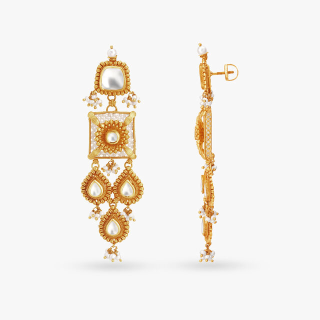 Beguiling glass kundan Necklace Set,,hi-res image number null