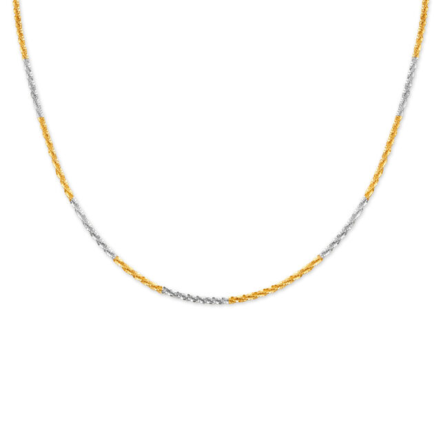 Dual Toned Gold Chain with Rhodium,,hi-res image number null