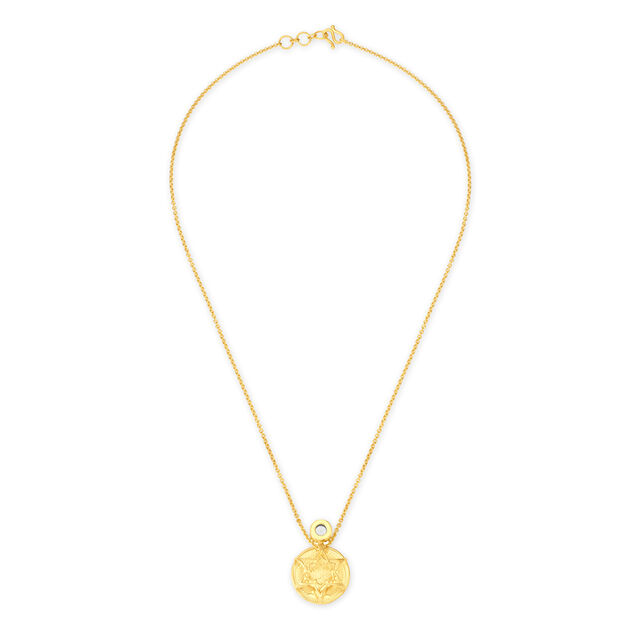 Goddess Lakshmiji Coin Pendant with Chain,,hi-res image number null