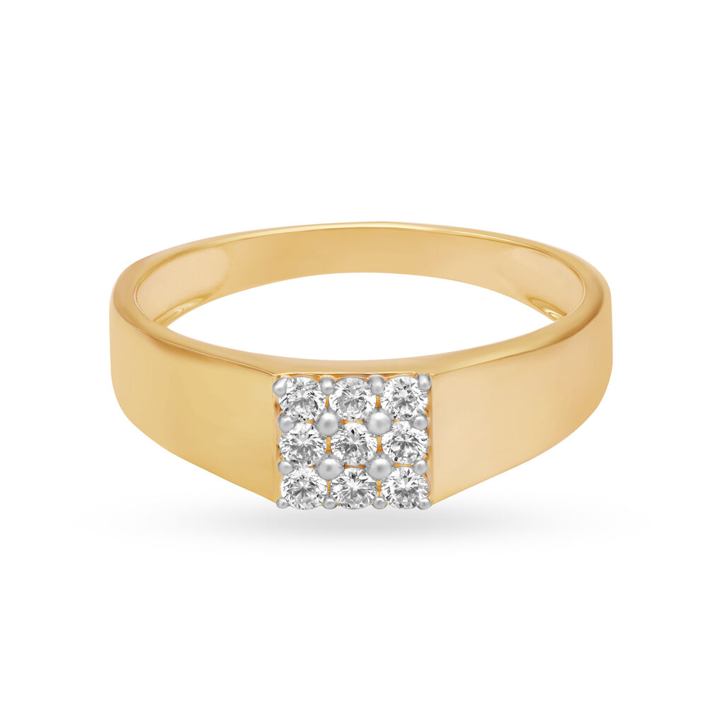 Gents white gold diamond ring – Fischer's Jewelry