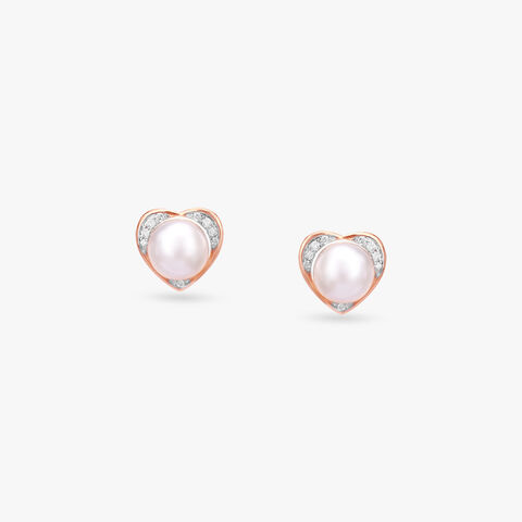 Blush Charm Diamond Stud Earrings