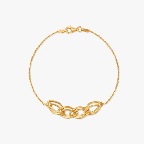 Infinity Weave Gold Bracelet