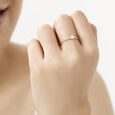 14 KT Rose Gold Star Shaped Diamond Ring,,hi-res image number null