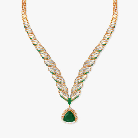 Whorls of Beauty Diamond Necklace Set