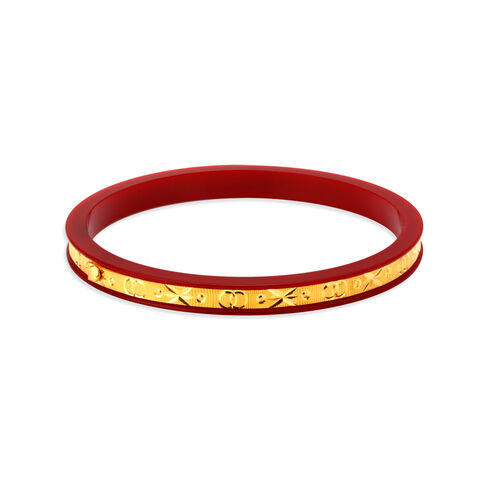 Crimson Heritage Gold Bangle