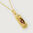 Graceful Guardian 18KT Chain Pink Tourmaline  Pendant with chain,,hi-res image number null