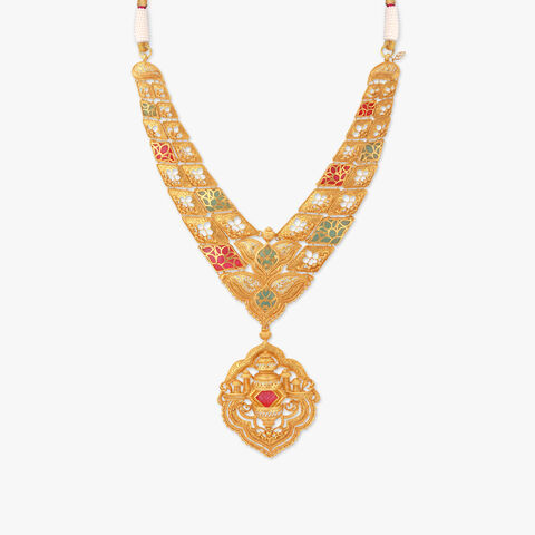 A Pathway of Wonders Gold Necklace Set