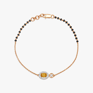 Joyous Citrine and Diamond Bracelet