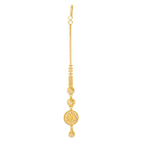 Marvellous Gold Maang Tikka for the Bihari Bride