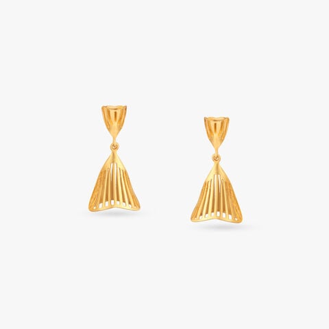 Airflare Swing Gold Jhumka Earrings