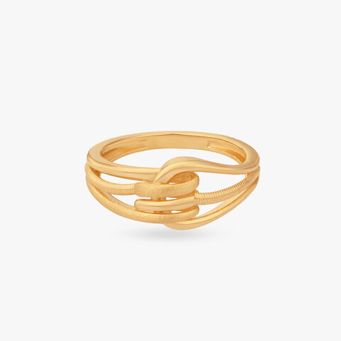Interwoven Strands Gold Ring alternate view 1