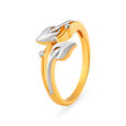 Ethereal 22 Karat Yellow Gold Leaf Finger Ring,,hi-res image number null