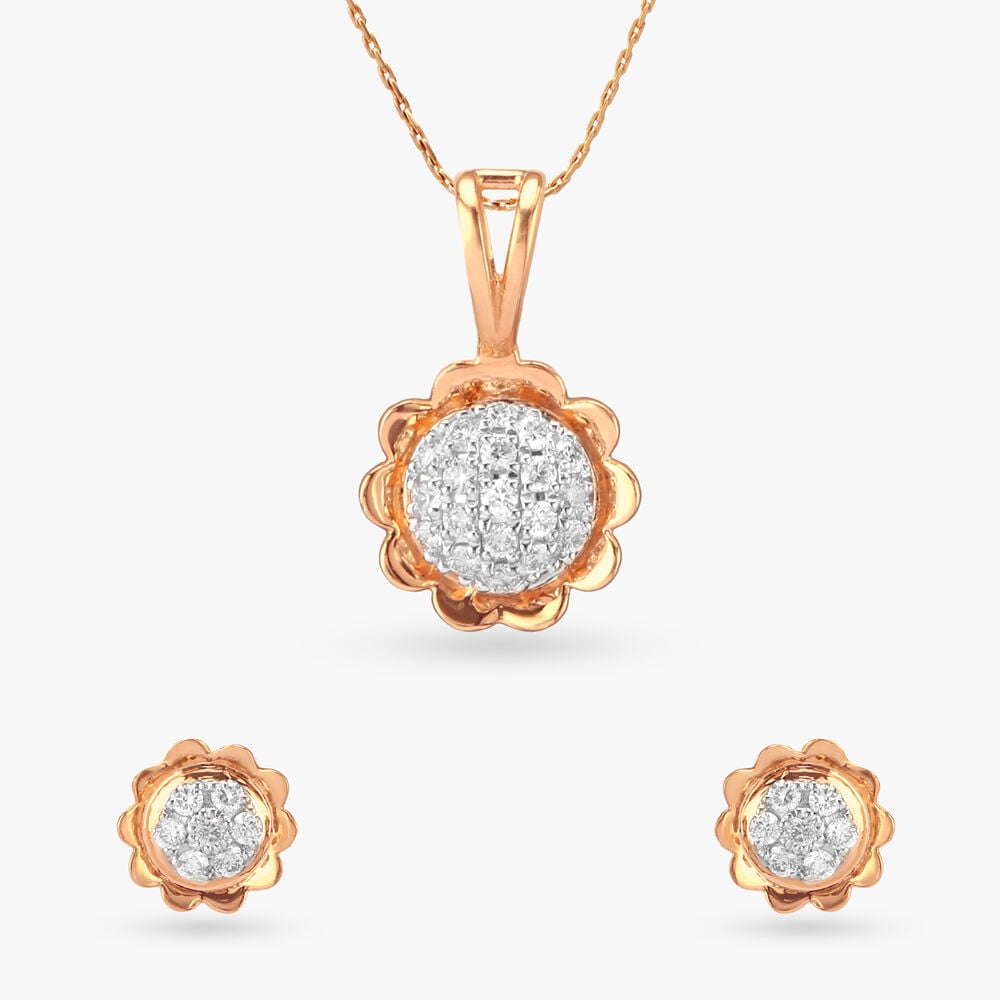 Pendants Earrings Set Tanishq Online Store