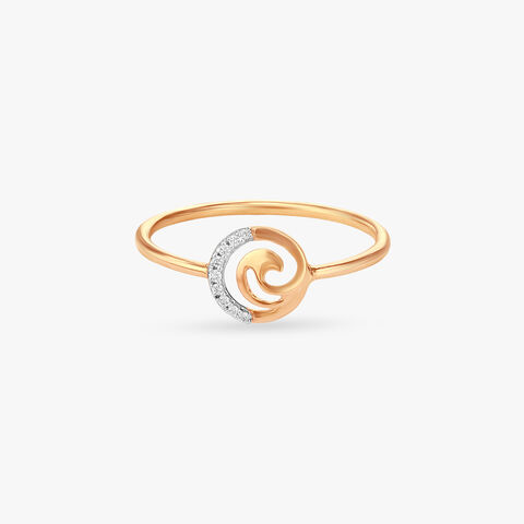 Ocean Curl Diamond Ring alternate view 1