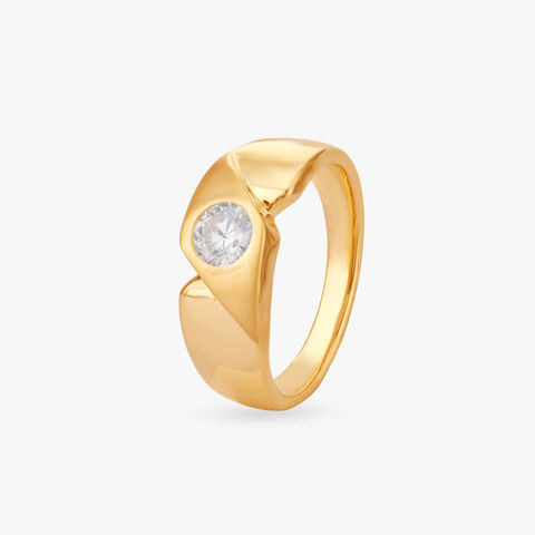 Signature Charm Solitaire Ring for Men