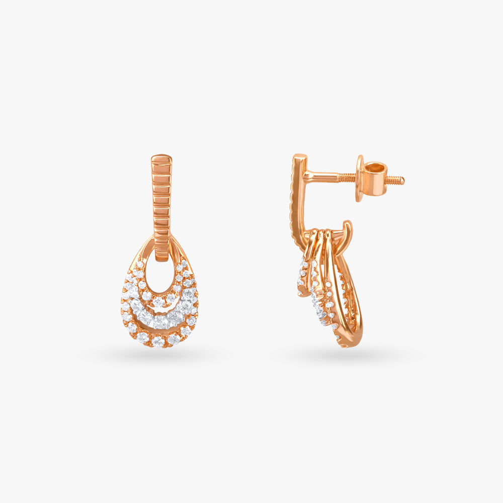 Gold danglers tanishq hotsell