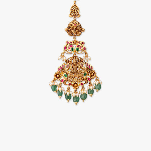 Divine Aviary Gold Maang Tikka