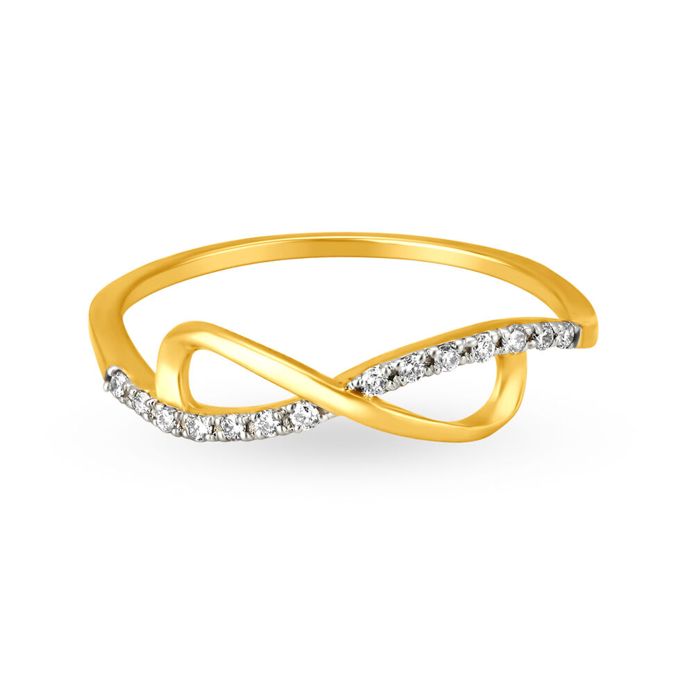 Infinity ring gold outlet tanishq