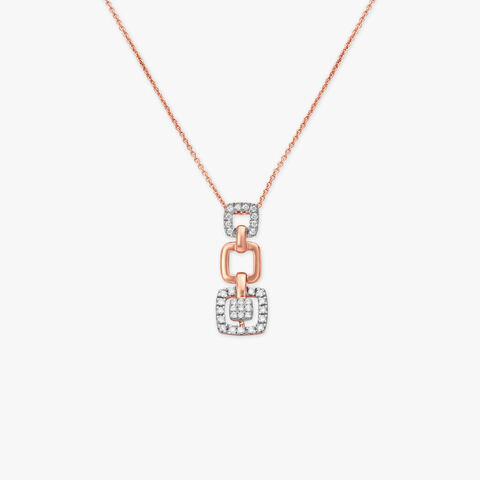 Glam Girl! Diamond Pendant with Chain