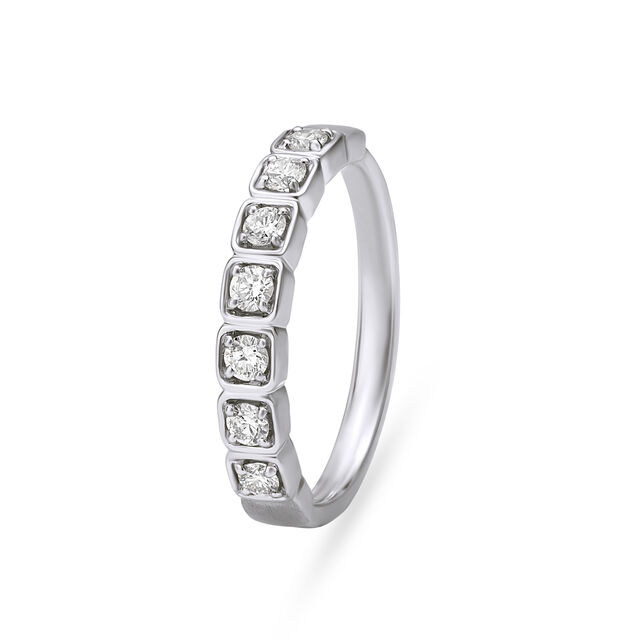 Whimsical White Platinum Finger Ring,,hi-res image number null