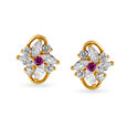 Exquisite Gold Stud Earrings for Kids,,hi-res image number null