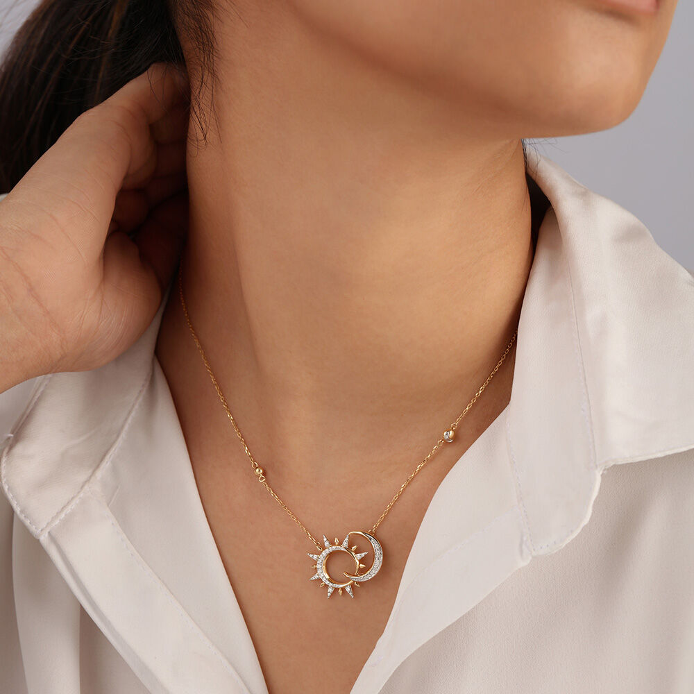 Opulent Harmony 14Kt Diamond Necklace