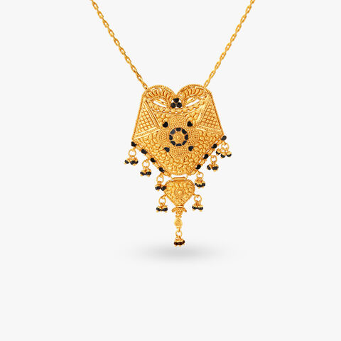 Geometric Gold Pendant