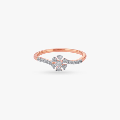 Delicate Floral Diamond Ring