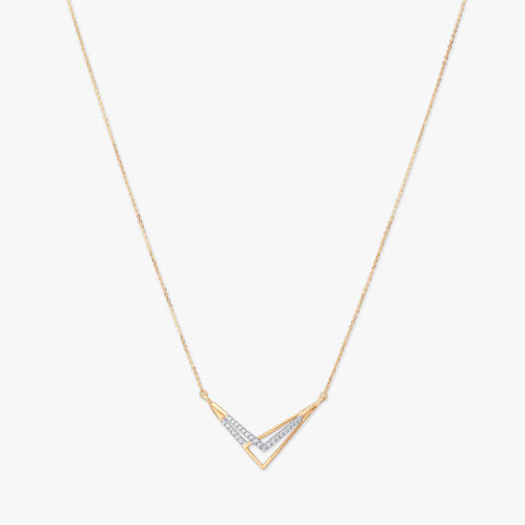 Vivid Vertex Diamond Necklace Set