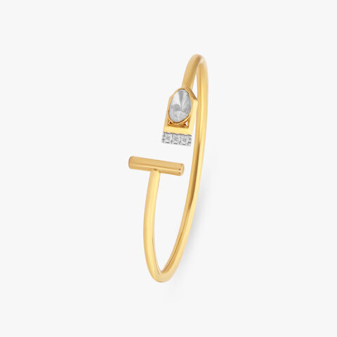 Chic Allure Diamond and Polki Bangle