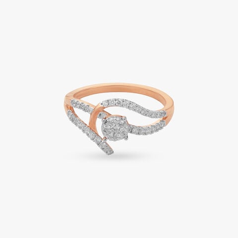 Twisted Elegance Diamond Ring