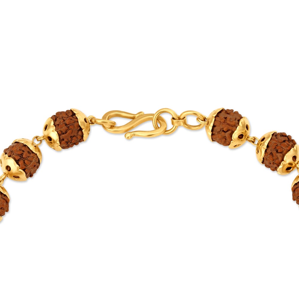 Rudraksha gold discount bracelet design